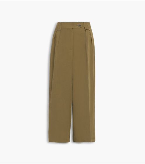 Παντελόνι Cropped σε Rayon Linen Blend