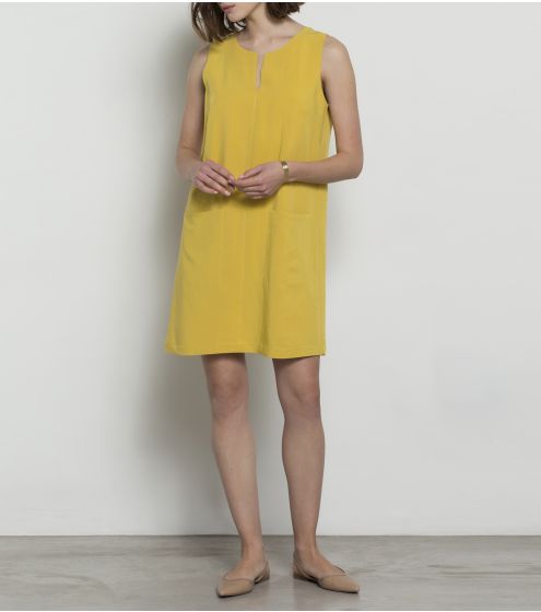 Φόρεμα Mini σε Rayon - Linen Blend