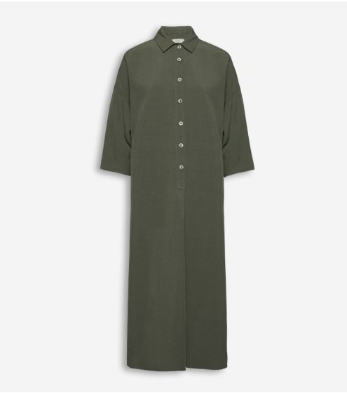 Rayon - Linen Shirt - Dress