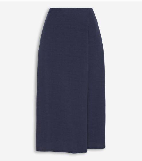 Midi Rayon - Linen Skirt