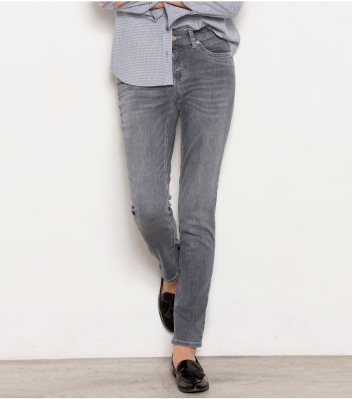 Slim Leg Gray Jeans