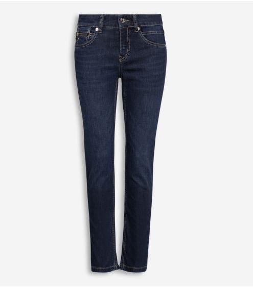 Slim Leg Pocket Zipper Blue Jeans