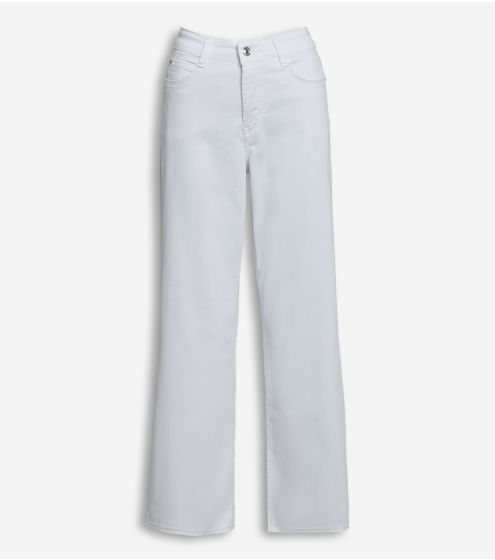 Wide Leg White Jeans