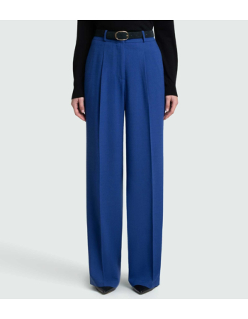 Παντελόνι με Πιέτες σε Μάλλινο Κρεπ