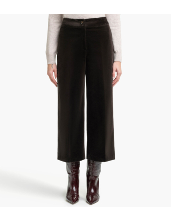 Παντελόνι Cropped σε Cotton Kοτλέ