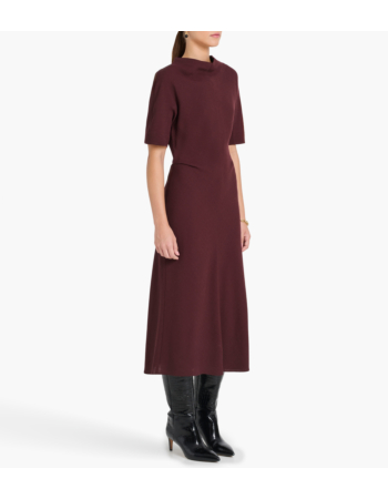 Φόρεμα Cowl-Neck σε Mάλλινο Κρεπ