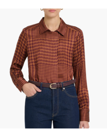 Πουκάμισο Printed σε Rayon Blend Satin