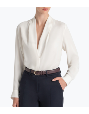 Μπλούζα V neck σε Κρεπ