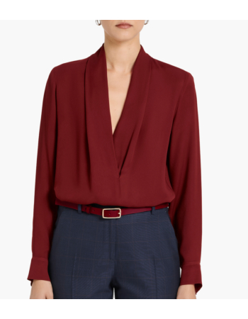 Μπλούζα V neck σε Κρεπ