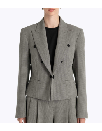 Blazer Cropped σε Virgin Wool