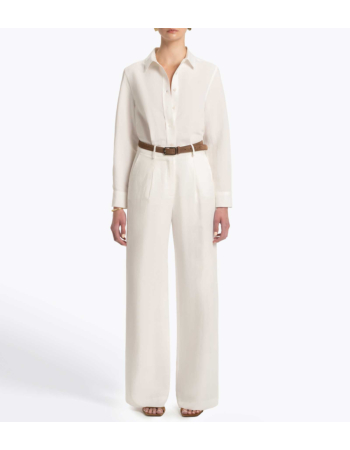 Παντελόνι Wide Leg σε Viscose Linen Blend