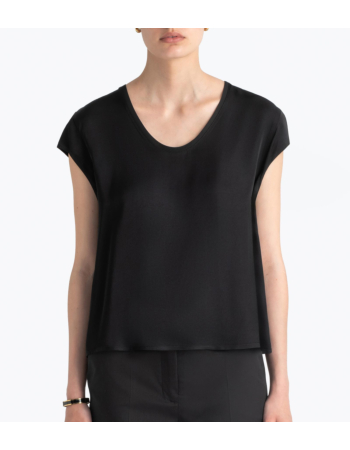 Top σε Satin Rayon Blend