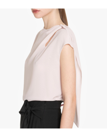 Top σε Μουσελίνα με Φουλάρι