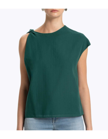 Τοπ με Δέσιμο σε Cotton Bουάλ