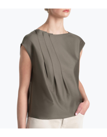 Top με Ασύμμετρες Πιέτες