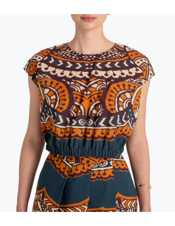 Mπλούζα Voile με Ikat Print