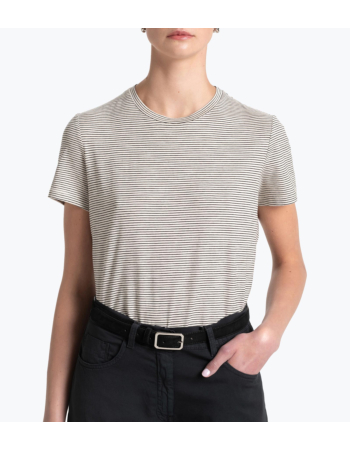 T-Shirt Ριγέ σε Cotton Jersey