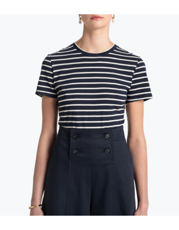 T-Shirt Ριγέ σε Cotton Jersey