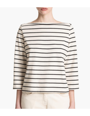 Μαρινιέρα σε Ριγέ Cotton Jersey