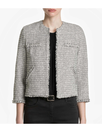 Ζακέτα Μπουκλέ με Ξέφτια
