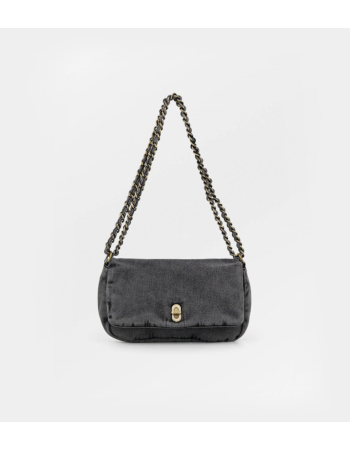 Τσάντα Denim με Αλυσίδα