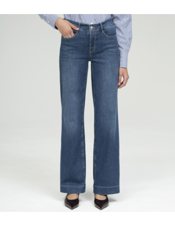 Wide Leg Wide Fit Stretch Jeans