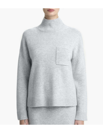 Πουλόβερ Mock Neck σε Heavy  Μαλλί & Κασμίρι