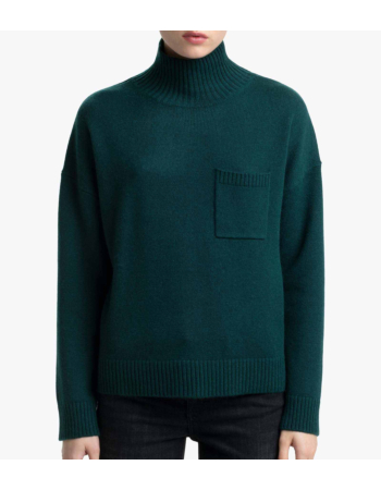 Πουλόβερ Mock Neck σε Heavy  Μαλλί & Κασμίρι