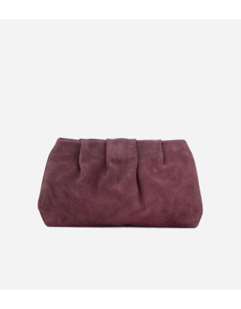 Suede Clutch Bag