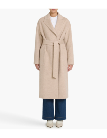 Παλτό Oversized Wool Blend & Silk