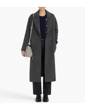 Παλτό Oversized Wool Blend & Silk