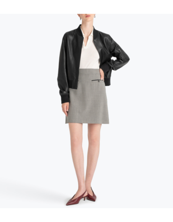 Leather Bomber Jacket