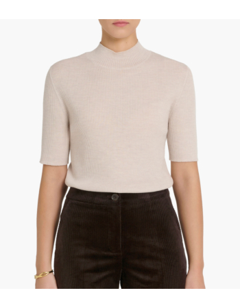 Μπλούζα Ribbed σε 100% Wool Merino