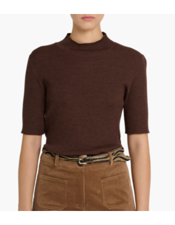 Μπλούζα Ribbed σε 100% Wool Merino