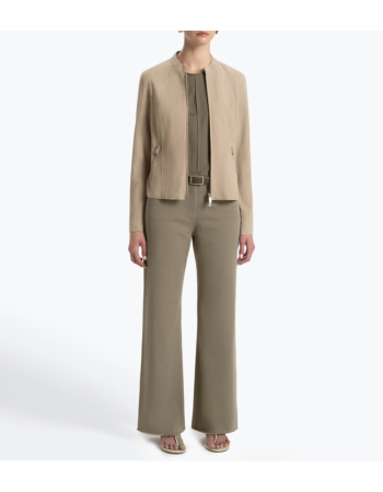 Μπουφάν Perforated σε 100% Goat Velour