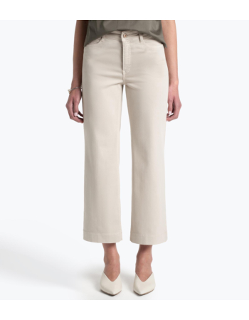 Wide Leg Colored Cropped Jeans