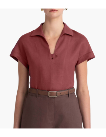 Τοπ Boxy σε 100% Λινό