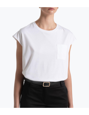 Pima Cotton Sleeveless T-Shirt