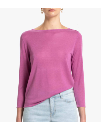Μπλούζα Boatneck σε Silk Blend