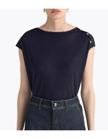 Μπλούζα Boatneck σε Silk Blend