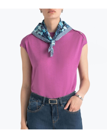 Μπλούζα Boatneck σε Silk Blend