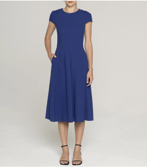 Φόρεμα Midi σε Μάλλινο Κρεπ