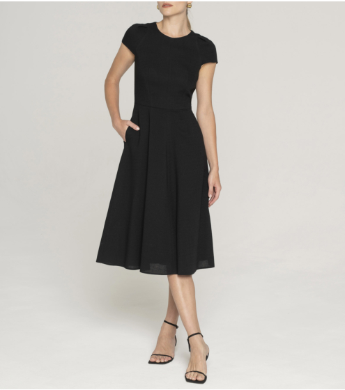 Φόρεμα Midi σε Μάλλινο Κρεπ