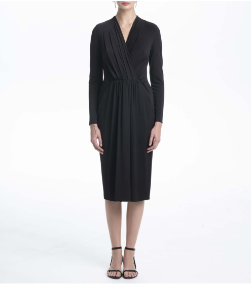 Φόρεμα Cross Over σε Jersey Κρεπ