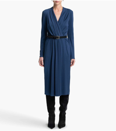 Φόρεμα Cross Over σε Jersey Κρεπ