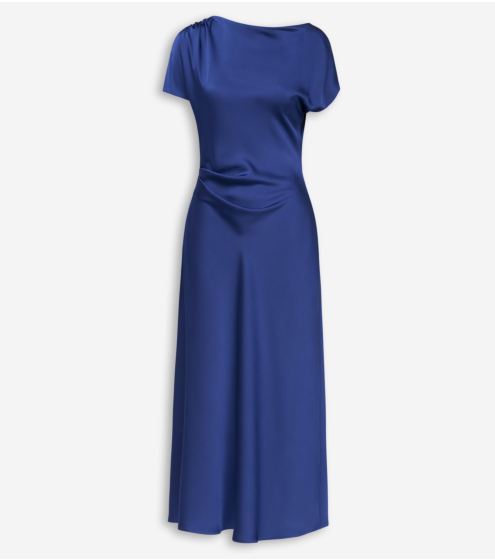 Φόρεμα με Πτυχώσεις σε Satin