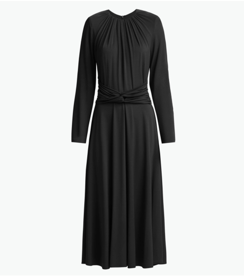 Φόρεμα με Ντραπέ Μπάσκα