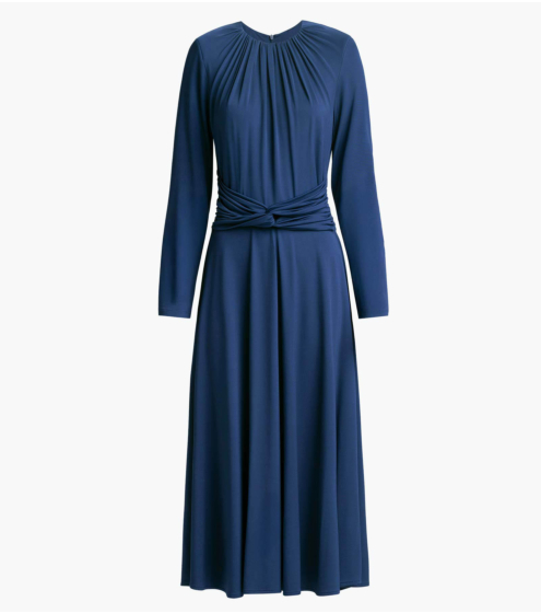 Φόρεμα με Ντραπέ Μπάσκα