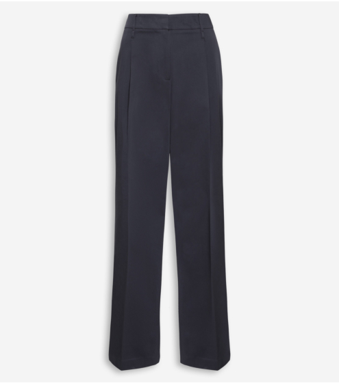 Παντελόνι με Πιέτες σε Σατέν Γκαμπαρντίνα