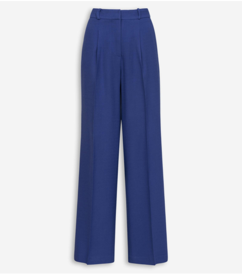 Παντελόνι με Πιέτες σε Μάλλινο Κρεπ